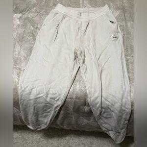 ALO Yoga Cream Waffle Knit Fabric